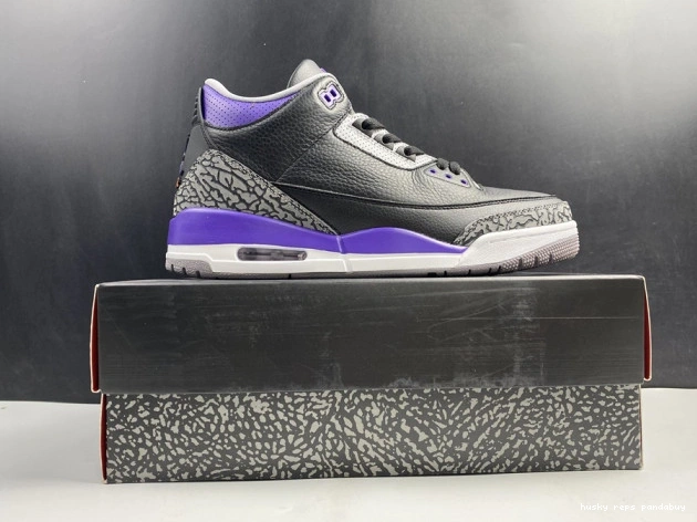 Rep Husky Court 050 3 Purple CT8532 Jordan Retro Air Black 0816